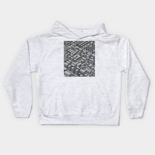 Brutalist Utopia Kids Hoodie by Lab7115